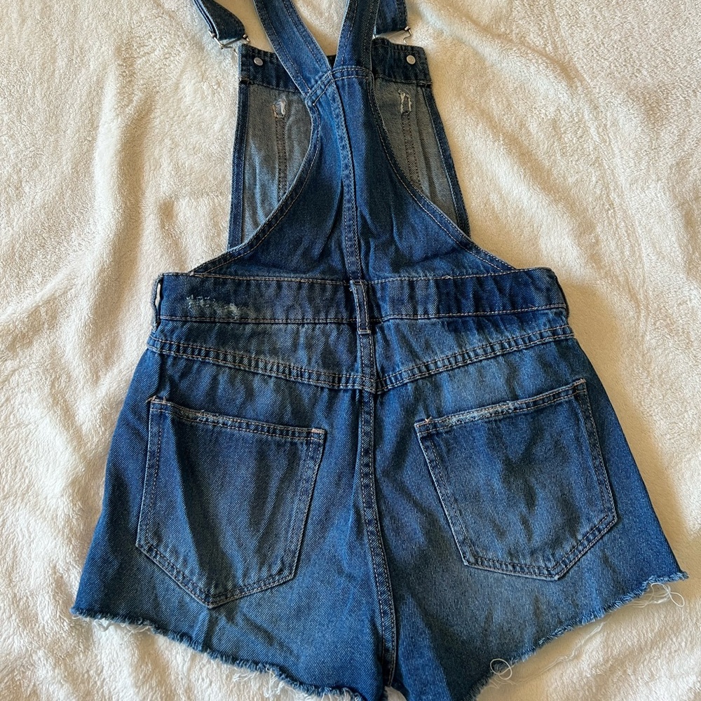 H&M Divided Denim Overall Shorts